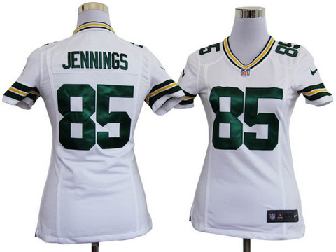 Nike game nfl Women Jerseys Green Bay Packers 85 Greg Jennings White